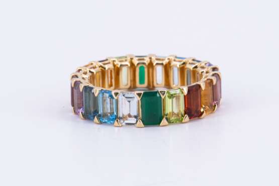 Rainbow Gemstone Ring - photo 3