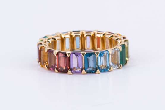 Rainbow Gemstone Ring - photo 4