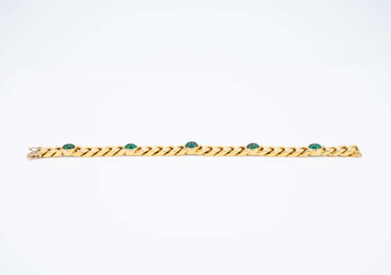 Emerald Diamond Set: Curb Chain Bracelet, Ring and Stud Earrings - photo 2