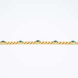Emerald Diamond Set: Curb Chain Bracelet, Ring and Stud Earrings - фото 2