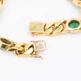 Emerald Diamond Set: Curb Chain Bracelet, Ring and Stud Earrings - photo 4