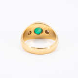 Emerald Diamond Set: Curb Chain Bracelet, Ring and Stud Earrings - фото 6