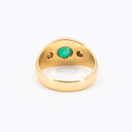 Emerald Diamond Set: Curb Chain Bracelet, Ring and Stud Earrings - photo 6