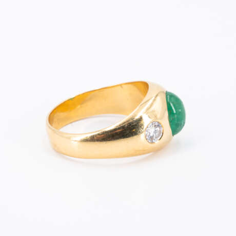 Emerald Diamond Set: Curb Chain Bracelet, Ring and Stud Earrings - photo 7