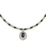 Sapphire Diamond Necklace - photo 1