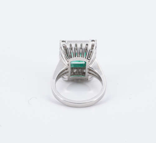 Emerald Diamond Ring - Foto 3