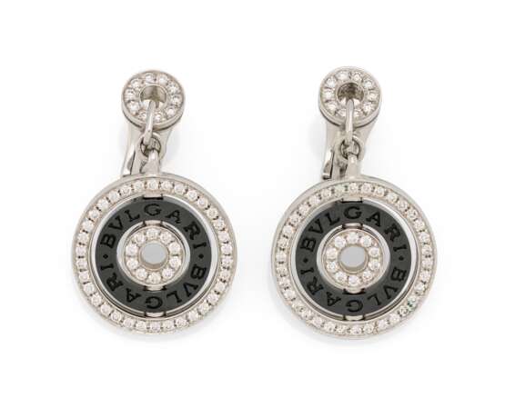 Diamond Onyx Earrings - фото 1