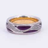 Diamond Enamel Ring - photo 2