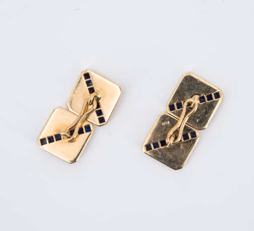 Sapphire Diamond Cufflinks - Foto 3