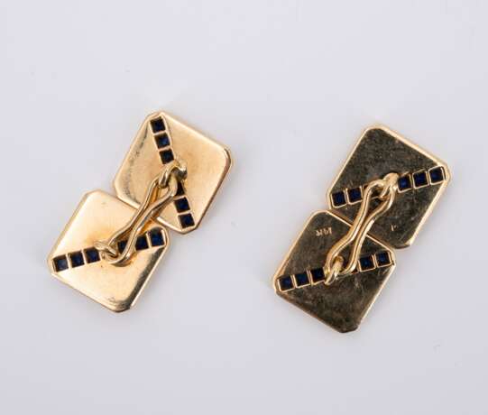 Sapphire Diamond Cufflinks - Foto 4