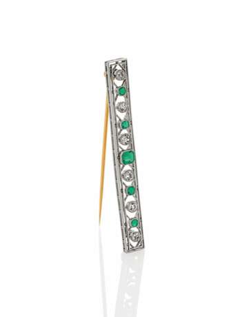 Emerald Diamond Pin - photo 1