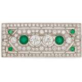 Emerald Diamond Brooch - photo 1