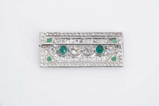 Emerald Diamond Brooch - photo 2