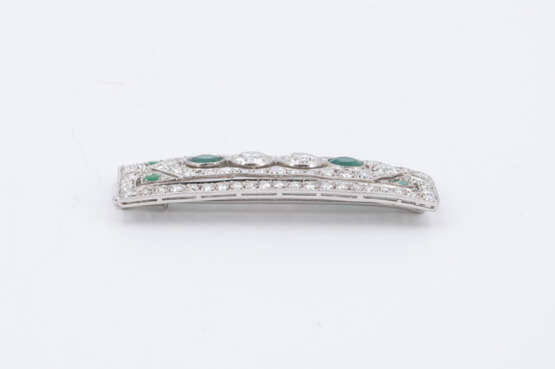 Emerald Diamond Brooch - photo 3