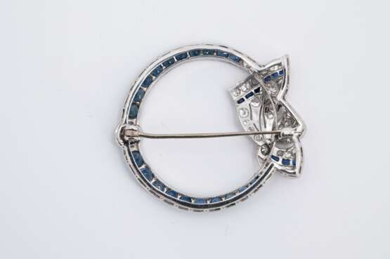 Sapphire Diamond Brooch - photo 2