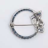 Sapphire Diamond Brooch - photo 2