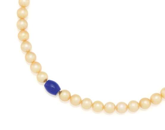 Lapis Lazuli Pearl Necklace - фото 1