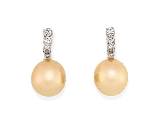 Pearl Diamond Earrings - Foto 1