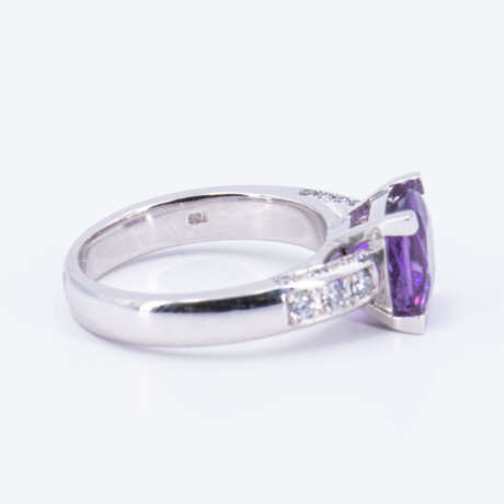 Amethyst Diamond Ring - фото 4