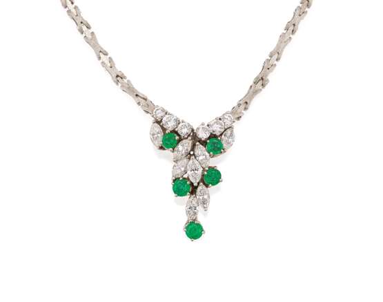 Emerald Diamond Necklace - Foto 1