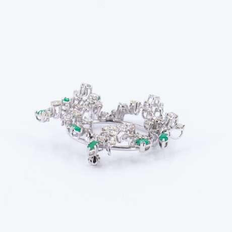 Emerald Diamond Brooch - Foto 2