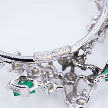 Emerald Diamond Brooch - photo 4