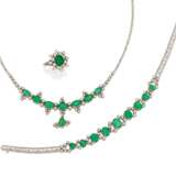 Emerald Diamond Set: Necklace, Ring and Bracelet - photo 1