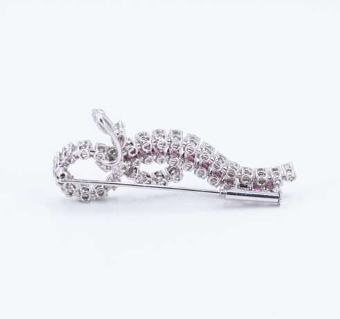 Ruby Diamond Brooch - photo 3