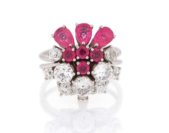 Ruby Diamond Ring - photo 1