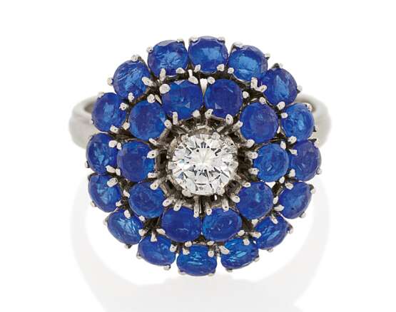 Sapphire Diamond Ring - photo 1