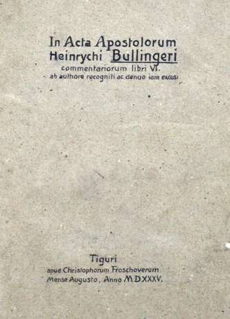 (Bullinger , H, - Foto 1