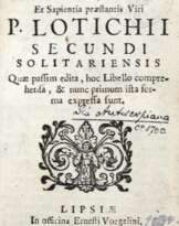 Lotichius Secundus , P,