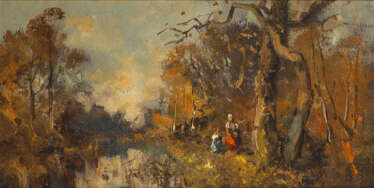 FISCHER-DÜRNBERGER, HerberTiefe: "Herbst am Weiher".