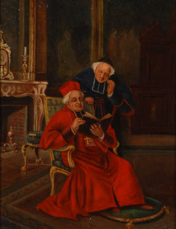 Französischer Maler: Lesender Kardinal. - photo 1