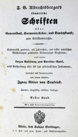Albrechtsberger , J, G, - фото 1