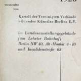 Grosse Berliner Kunstausstellung 1928, - фото 1