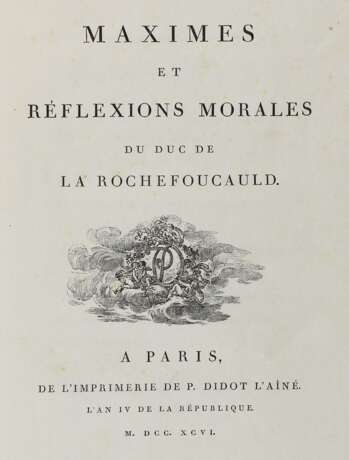 La Rochefoucauld , (F, de), - Foto 1
