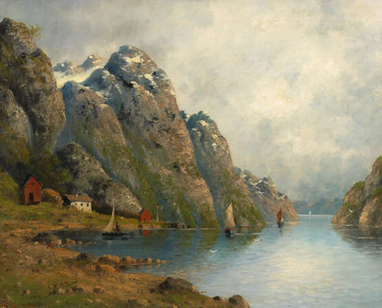 LORENZ, Carl RaimunDurchmesser: Fjordlandschaft. - Foto 1