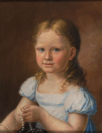 Porträtmaler 1. Hälfte 19. JahrhunderTiefe: Kinderbildnis. - Foto 1