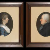 Porträtmaler um 1800: Bildnispendants eines Ehepaars. - photo 1