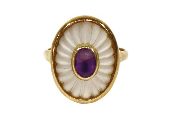 Ring Bergkristall Amethyst, - photo 1