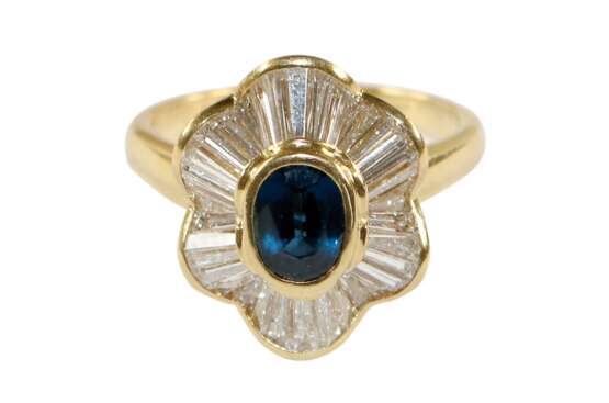 Saphir-Ring, - photo 1