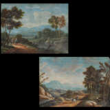 Zwei Landschaften um 1800. - Foto 1