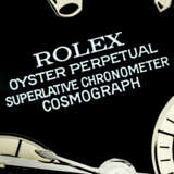 ROLEX. A VERY RARE STAINLESS STEEL AUTOMATIC CHRONOGRAPH WRISTWATCH WITH BRACELET AND “4-LINE” DIAL - Foto 3