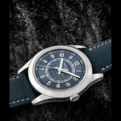 PATEK PHILIPPE. A RARE STAINLESS STEEL LIMITED EDITION AUTOMATIC WRISTWATCH WITH SWEEP CENTRE SECONDS AND DATE, MADE FOR THE OPENING OF THE NEW PATEK PHILIPPE MANUFACTURE BUILDING