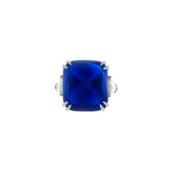 &#39;THE ROYAL BLUE&#39;
IMPRESSIVE SAPPHIRE AND DIAMOND RING