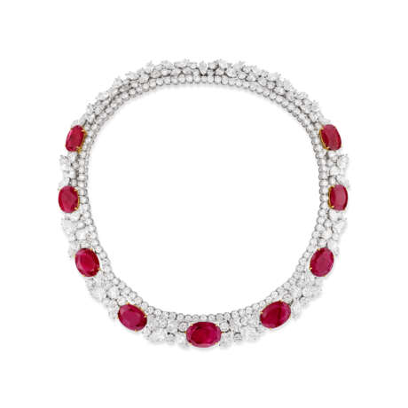 RUBY AND DIAMOND NECKLACE - Foto 1