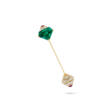 BULGARI EMERALD, RUBY AND DIAMOND JABOT PIN - Auction prices