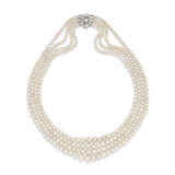 NATURAL PEARL AND DIAMOND NECKLACE - фото 1