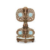 AN EXTREMELY RARE ENAMELLED AND GILT-DECORATED SIMULATED `GOLD AND TURQUOISE-INLAID BRONZE` HAT STAND - photo 1